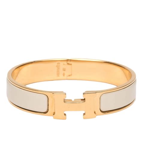 hermes calèche narrow enamel bracelet|hermes clic h price.